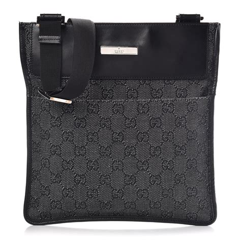 black gucci monogram handbag|monogram with black leather flap.